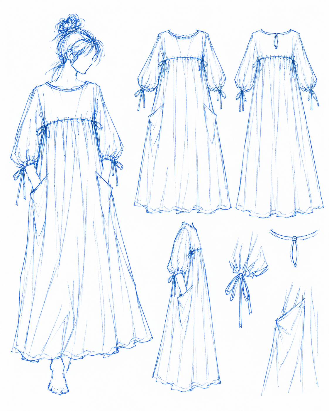 Poet Dress - Black Sand