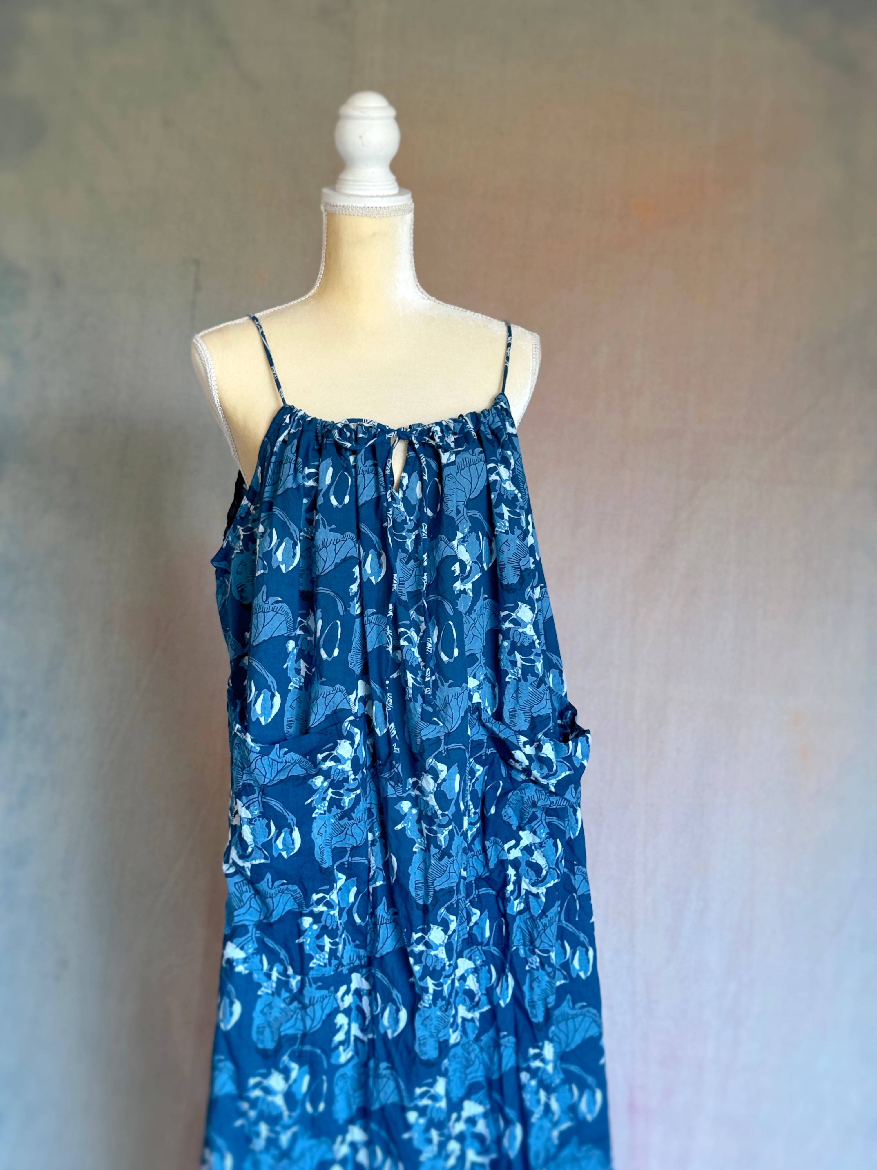 Bubble Dress - Blue Current