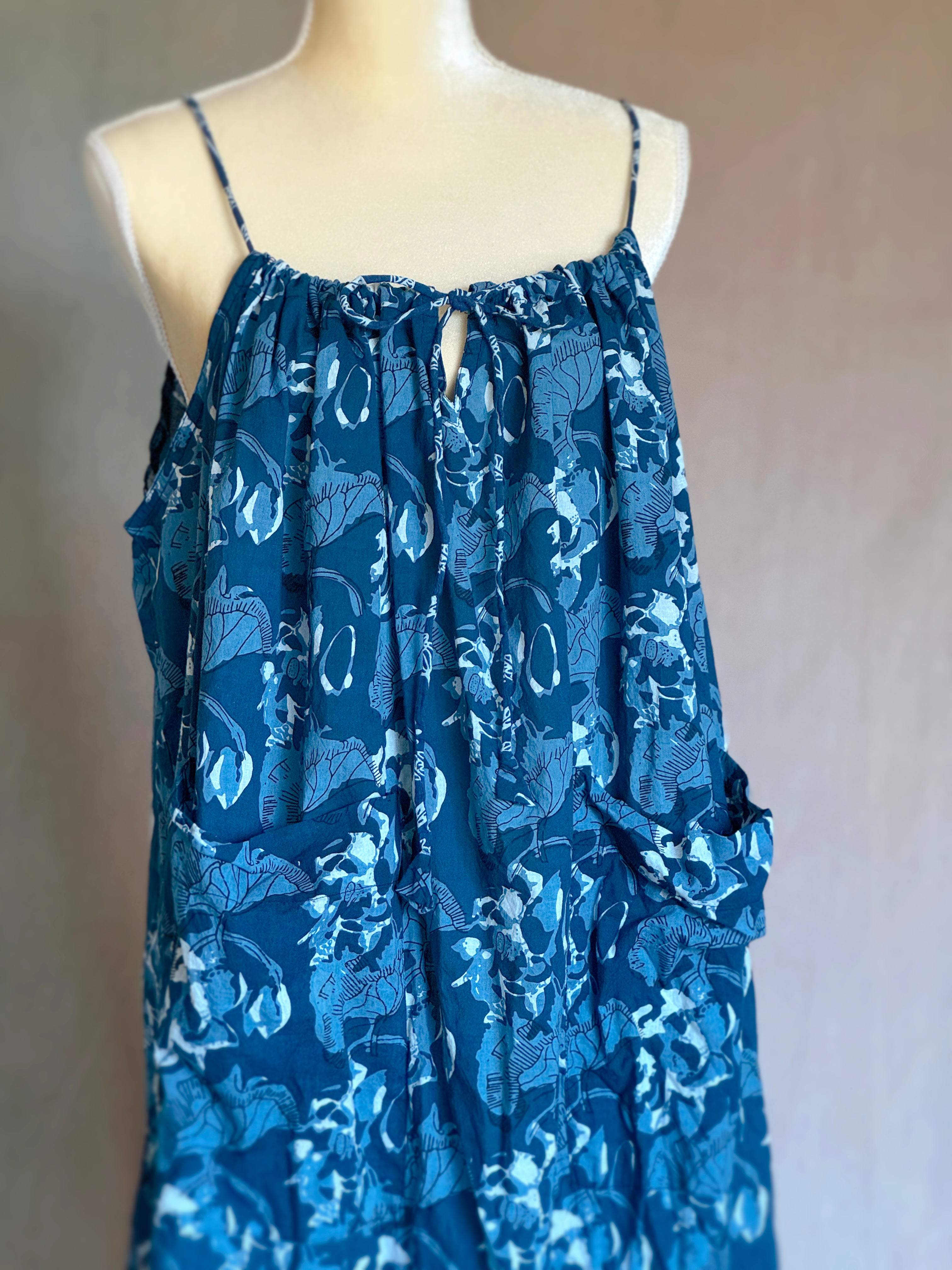 Bubble Dress - Blue Current