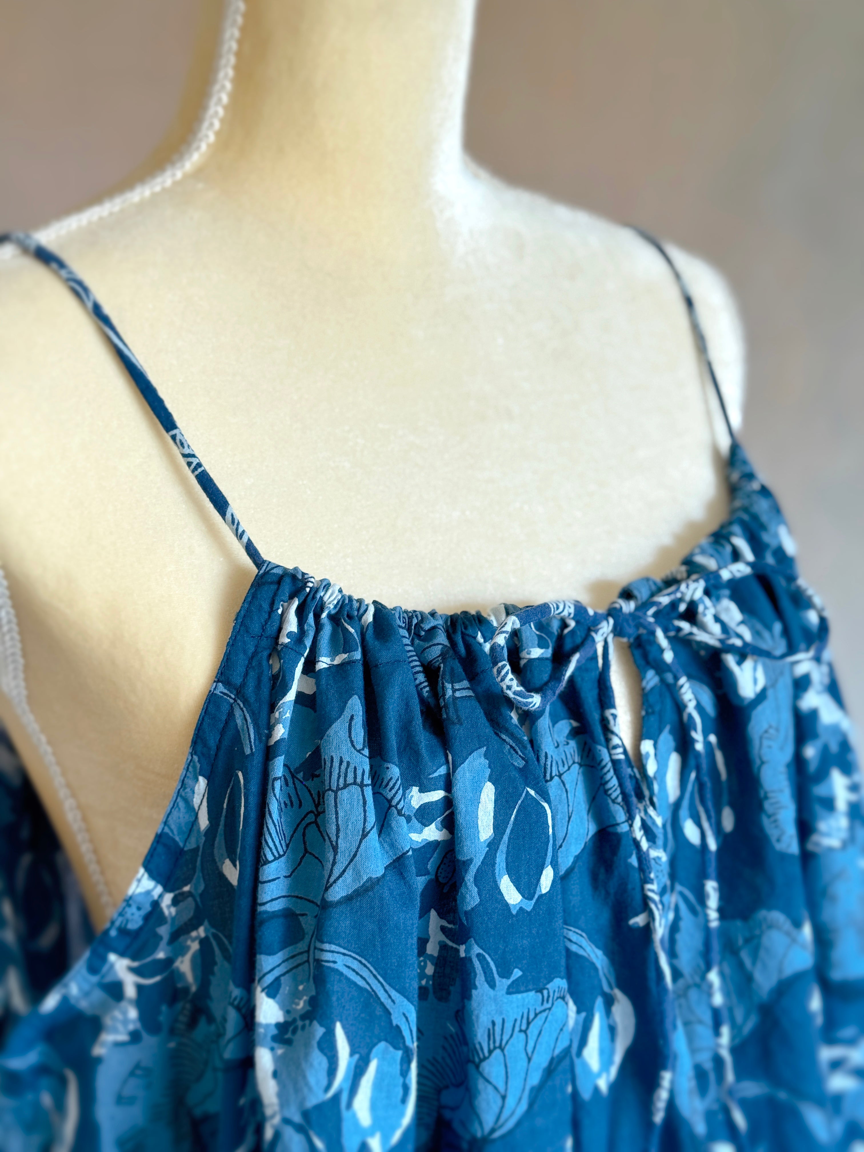 Bubble Dress - Blue Current