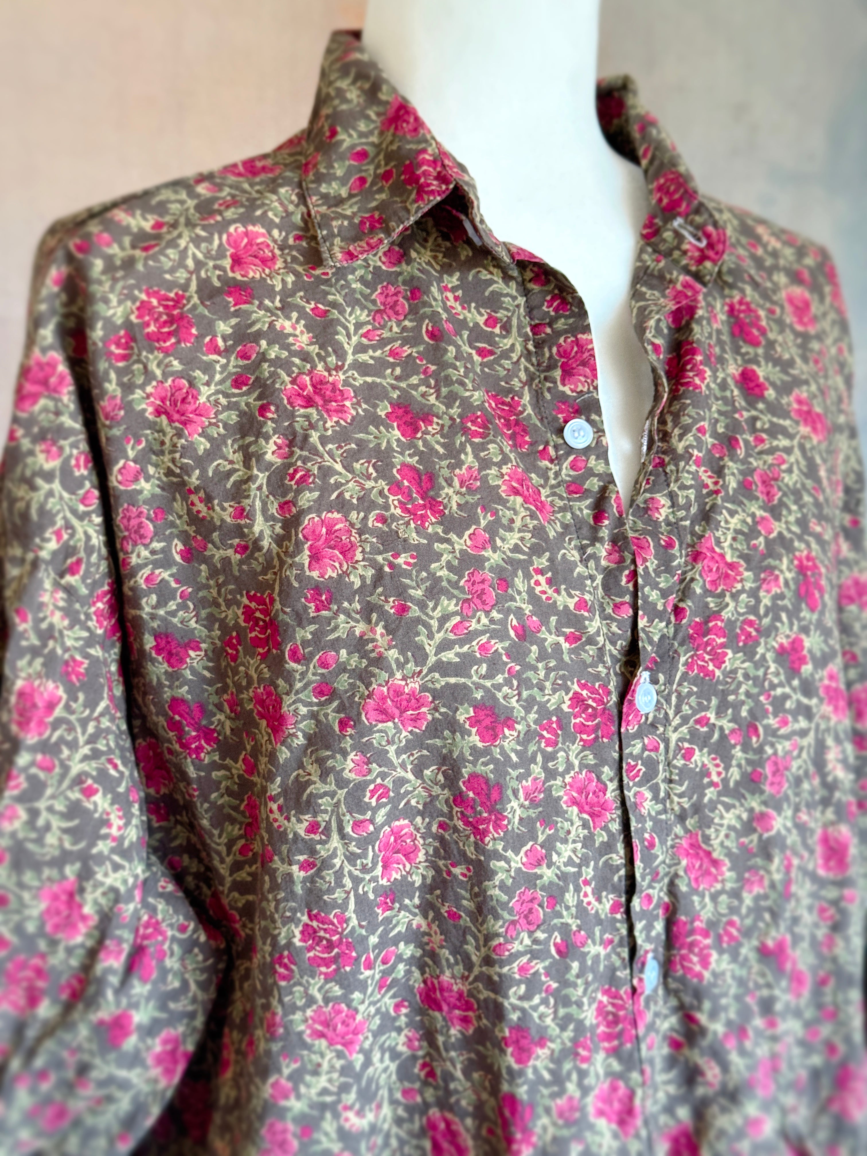 Midi Shirt Dress - Rambling Rose