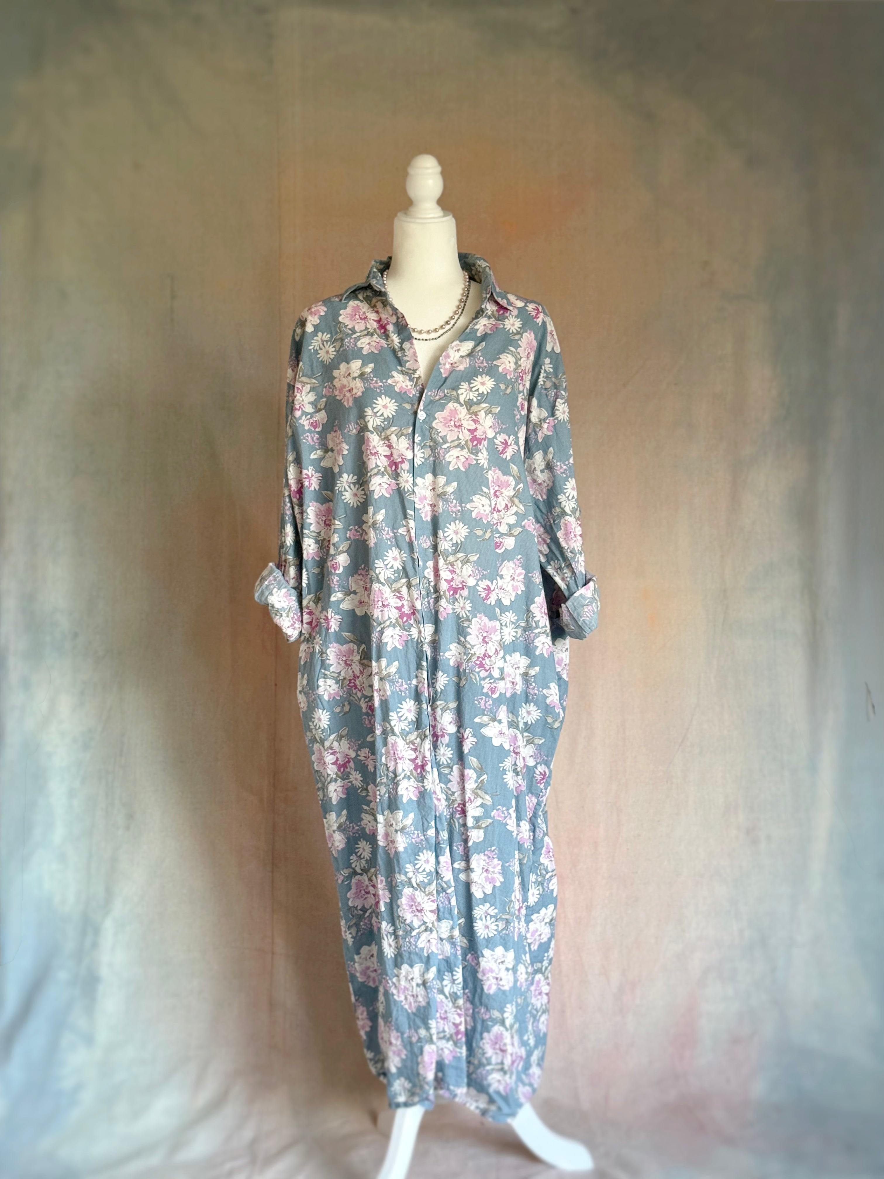 Maxi Shirt Dress - Soft Weather