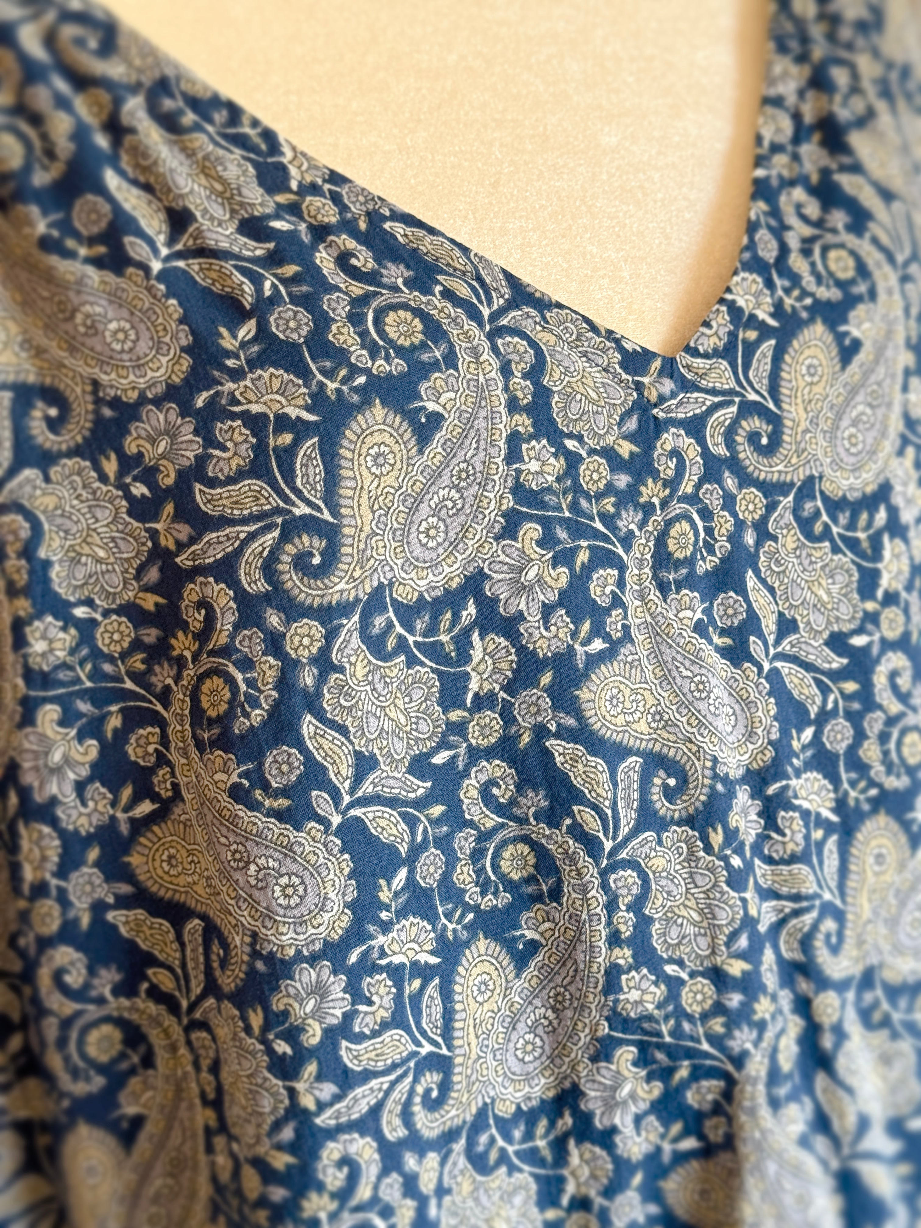 Tiered Slip Dress - Anini Paisley
