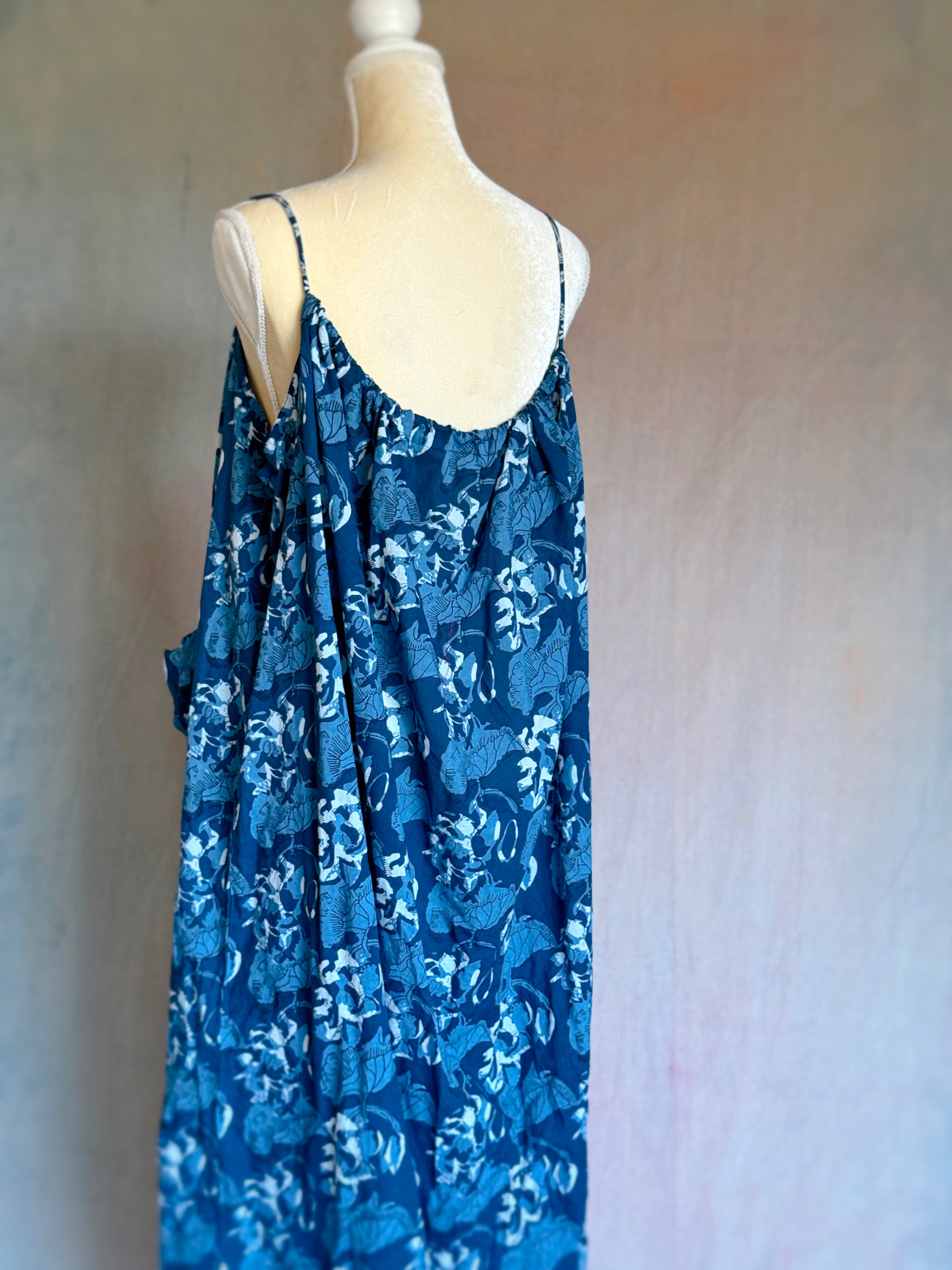 Bubble Dress - Blue Current