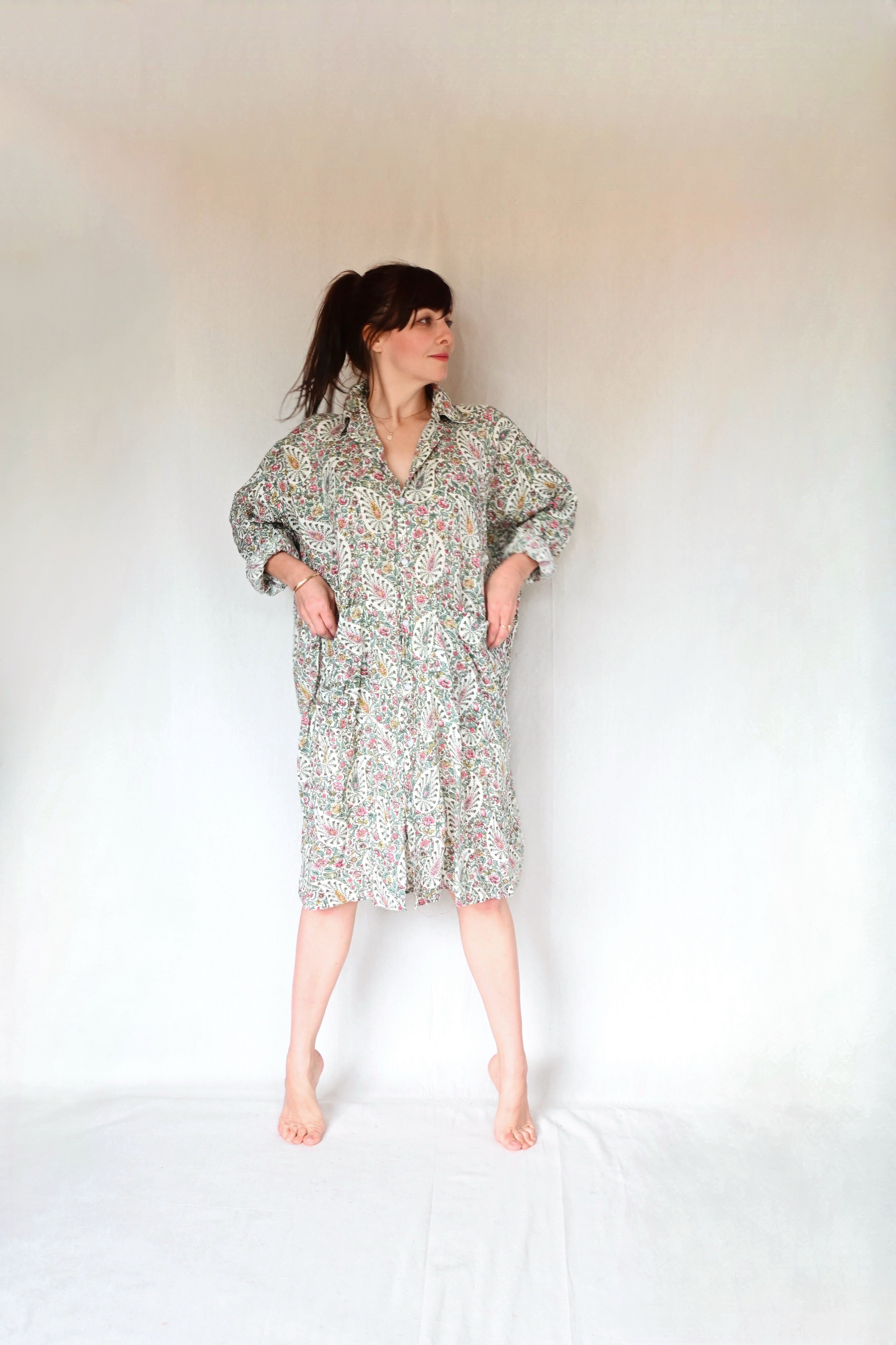 Midi Shirt Dress - Lolo Paisley