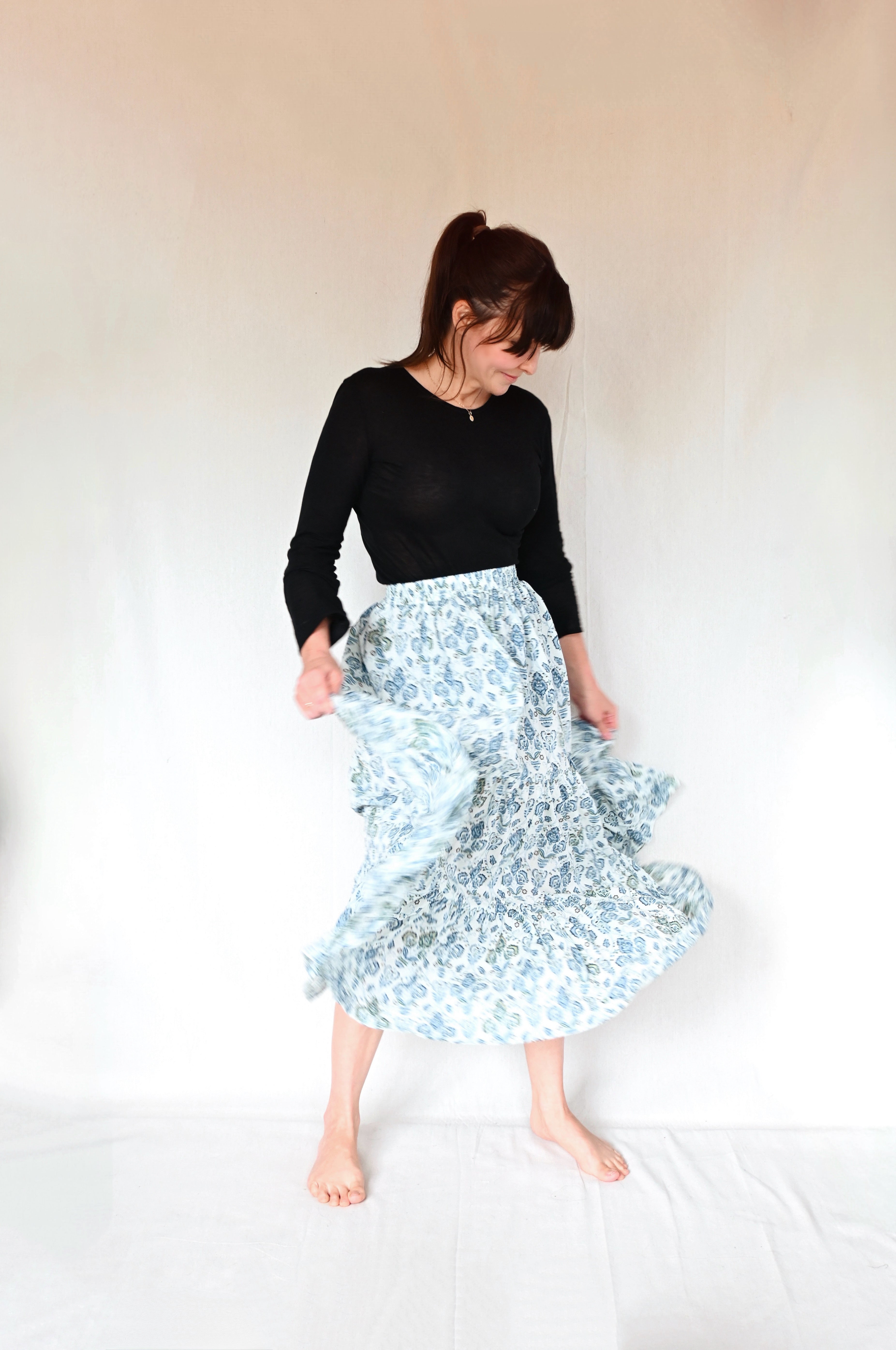 Full Skirt - Nalu Blue